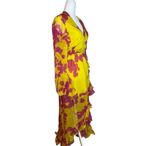 Caroline Constas Liv Maxi Dress in Yellow XSmall Womens Long Gown - Picture 6 of 15